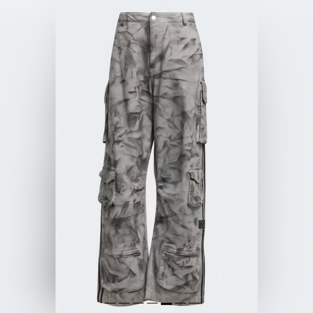 Adidas Originals Women's XXL Print Cargo Pants Grey Size 6 IW5532 NWT $190